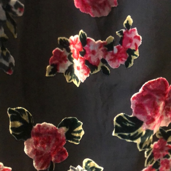 Anna Sui Silk Burnout Floral Dress - Picture 7 of 12
